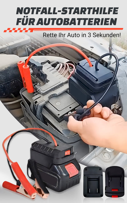 Notfall-Starthilfe für Autobatterien