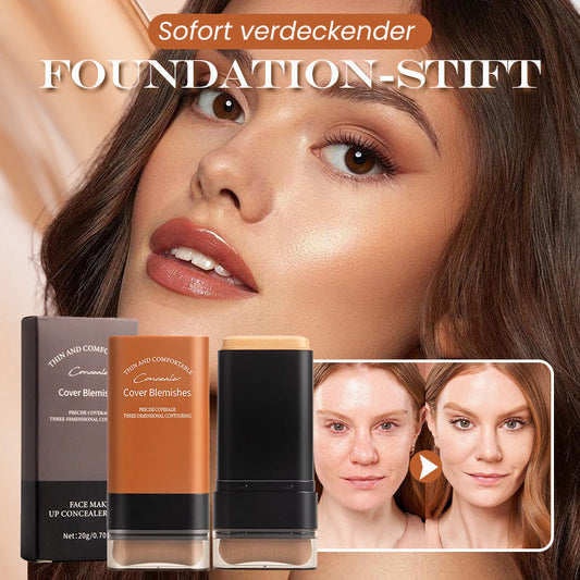 💥Verkaufsschlager 49% RABATT🥰Sofort verdeckender Foundation-Stift mit integriertem Pinsel