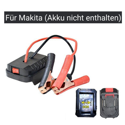 Notfall-Starthilfe für Autobatterien