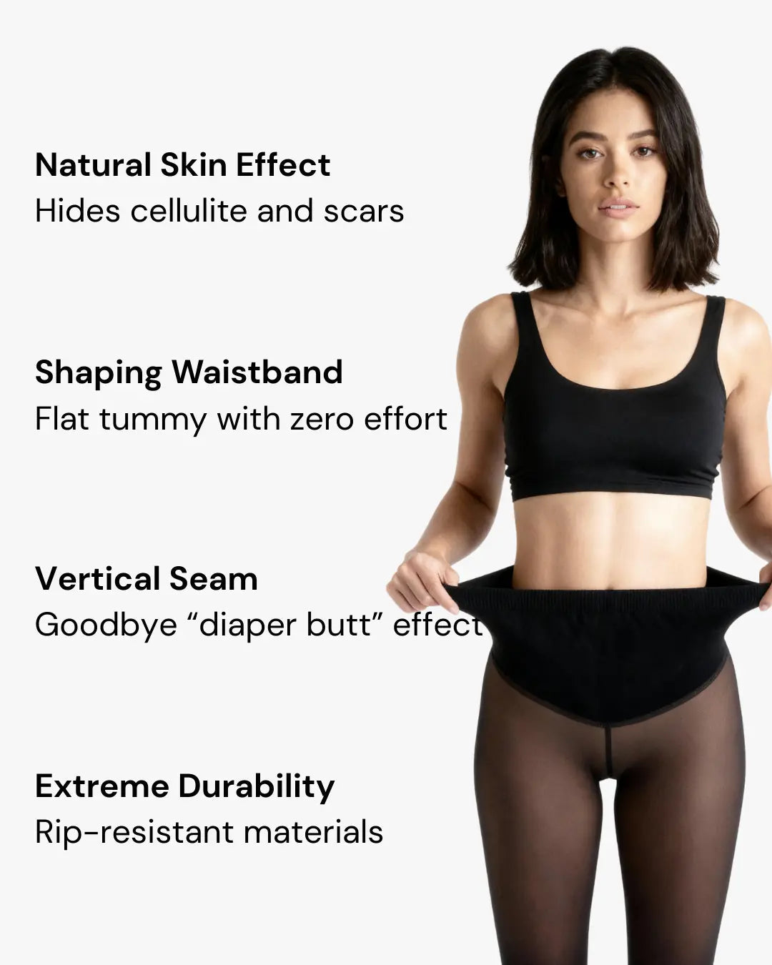Thermische, formende und glättende Leggings