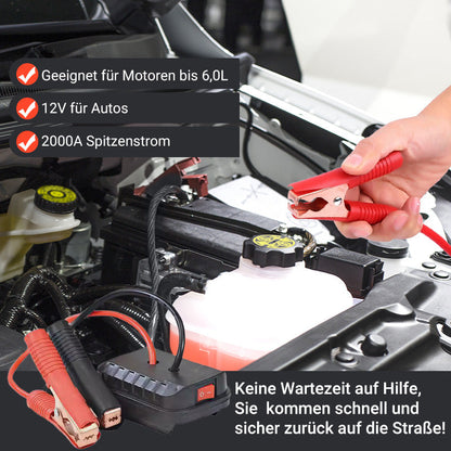 Notfall-Starthilfe für Autobatterien