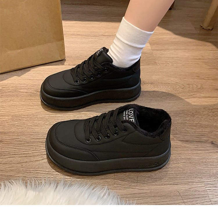 Warme lässige Damenschuhe mit Plateau